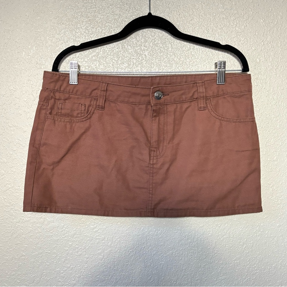 Divided Brown Macro Mini Skirt Size 10